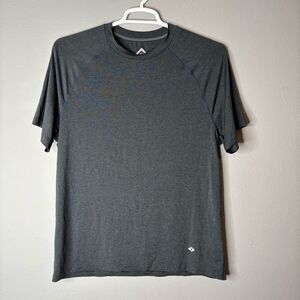 BURLEBO Charcoal Short Sleeve Crew Neck Tee Shirt Size L